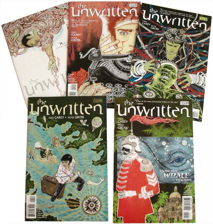 The Unwritten: Issue 1-5 Covers