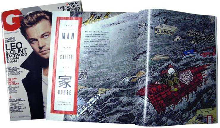 The Man Who Sailed His House illustration magazine